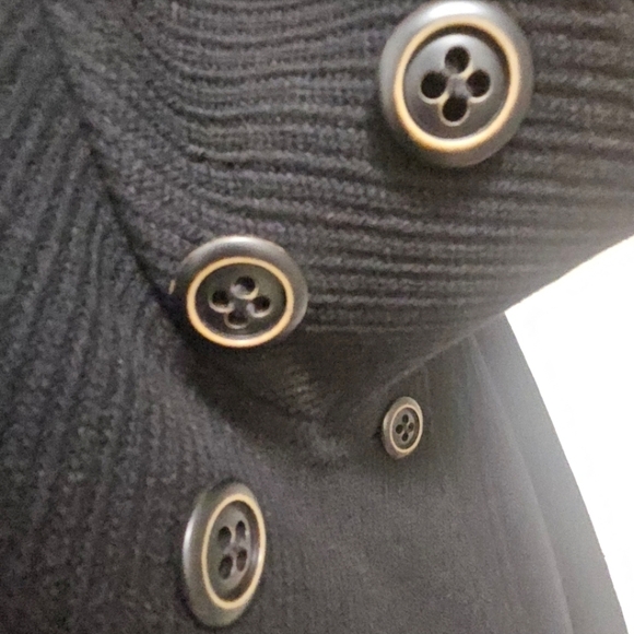 MACKAGE WOOL BLEND HIGH NECK BELTED BUTTON UP COAT - Picture 9 of 14